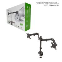 Soporte para Monitor 13""–32"" con Brazo Articulado Abrazadera Tipo C y Rotación 360°
