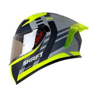 Casco Integral SHAFT SH-526SP Sampler Gris Amarillo Talla XL Certificado ECE 22.06 para Moto Premium