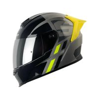 Casco Integral SHAFT SH-502SP Luke Gris Negro Talla XL Certificado DOT para Moto Seguridad Confort