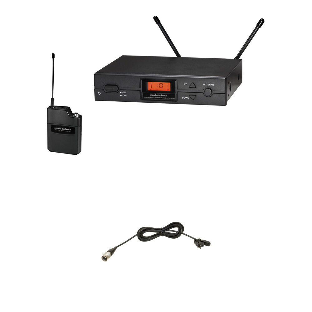 Audio-Technica Sistema Inalámbrico UHF ATW-2110b con Micrófono Lavalier Omnidireccional