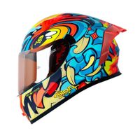 Casco Integral SHAFT SH-526SP Ojibrou Azul Talla XL Certificado ECE 22.06 para Moto Seguridad Pro