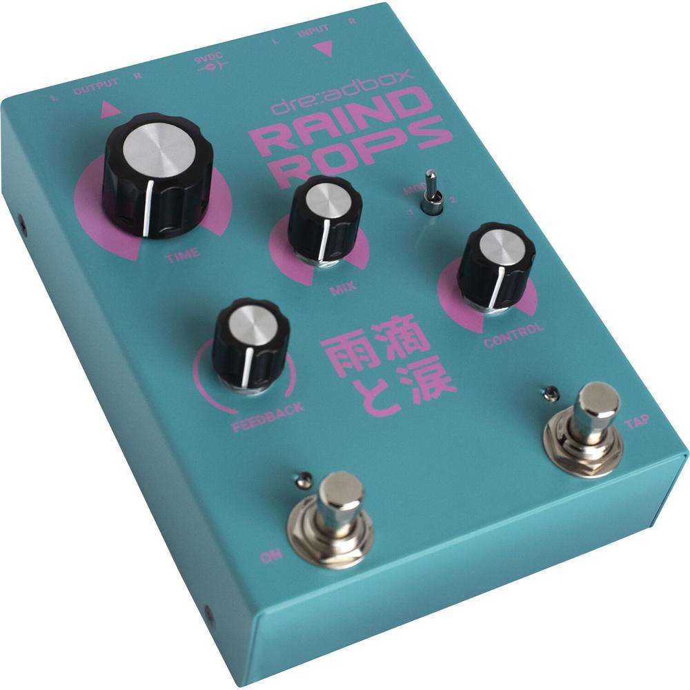 Dreadbox Pedal Efecto Raindrops Hybrid Delay, Pitch-Shifter y Reverb con Circuito Híbrido