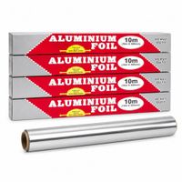 Pack x4 Rollo de Papel Aluminio Para Cocina 40 Metros