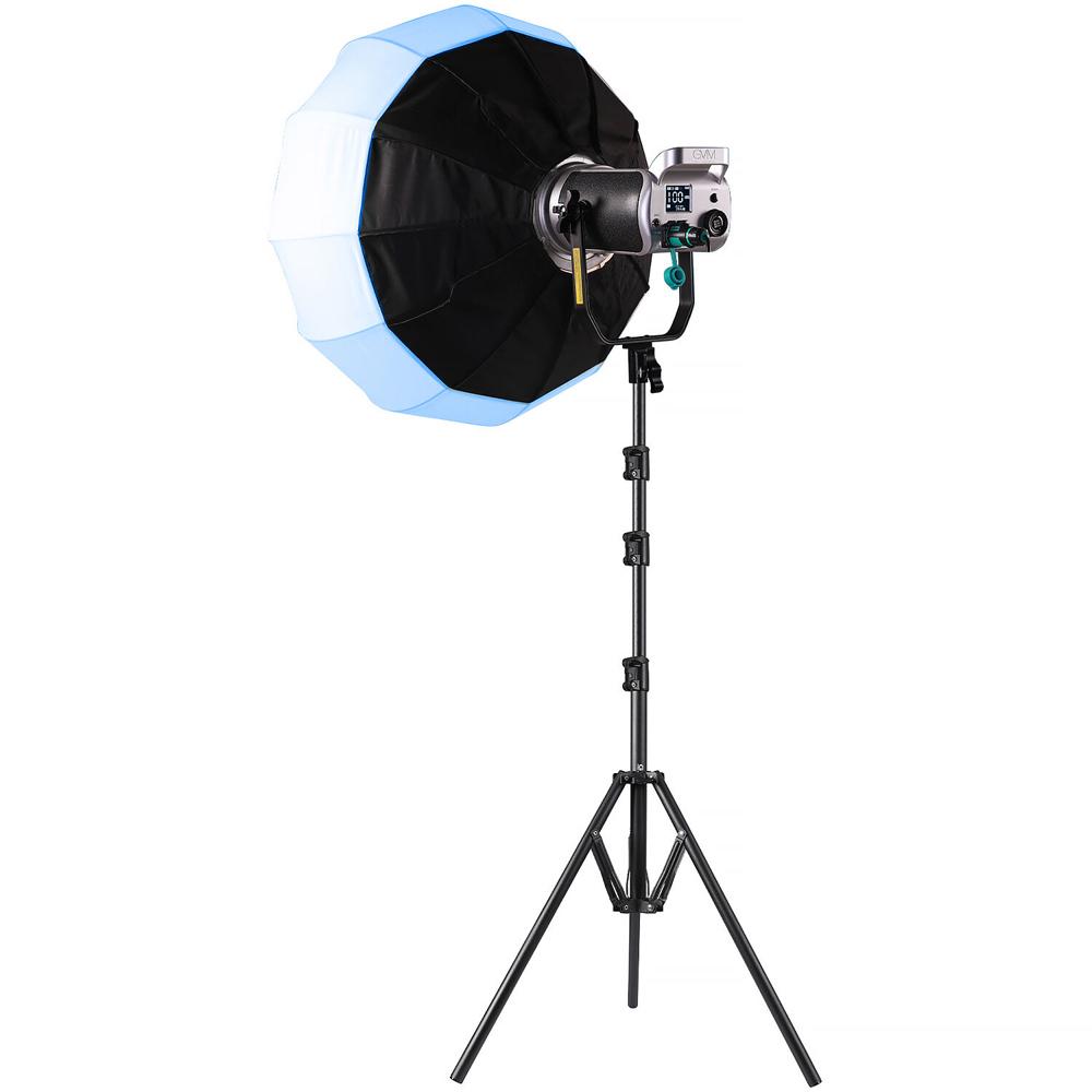 GVM Kit de Spotlight LED SD200R RGB y Bi-Color con Soporte y Softbox, 2700-7500K, 200W, Co
