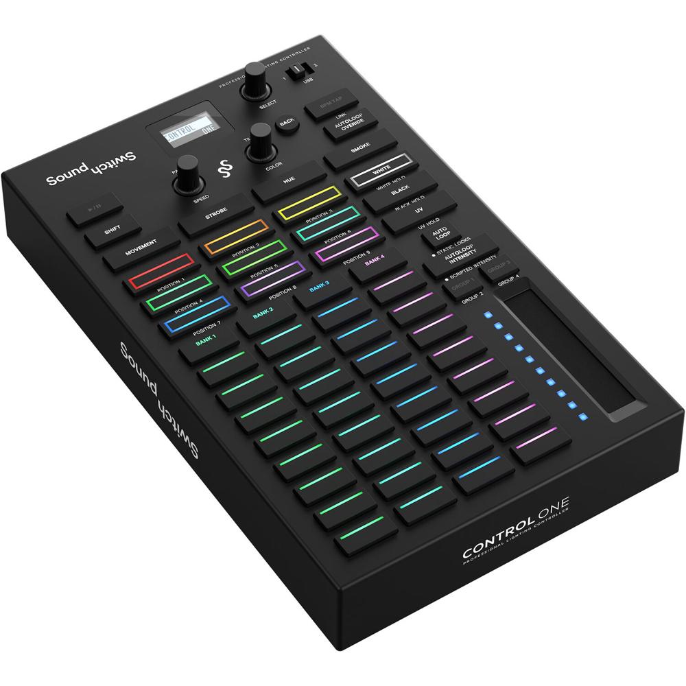 SoundSwitch Control One Controlador de Iluminación Profesional para DJs - Conexiones USB