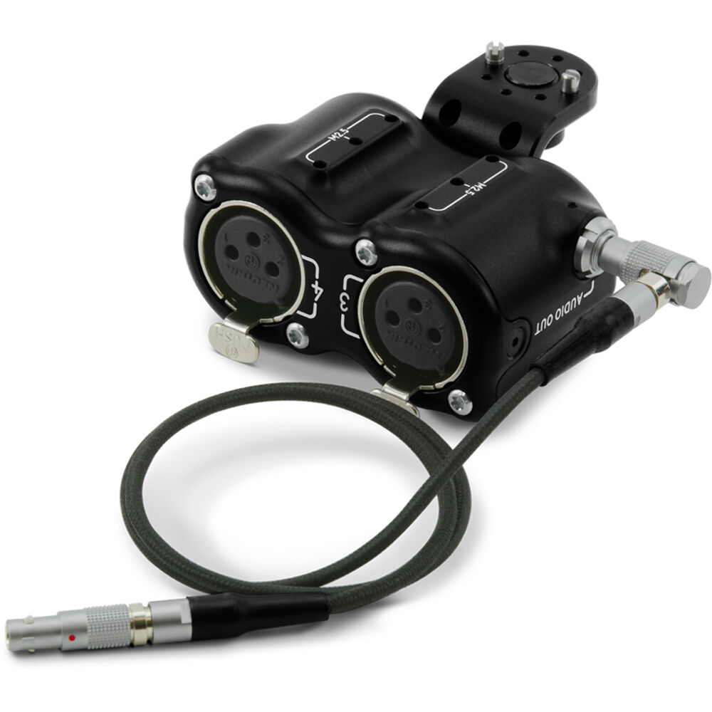 RED DSMC3 Adaptador 5-Pin a Doble XLR 3-Pin para V-RAPTOR - Soporte Phantom Power, Montaje