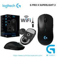 MOUSE LOGITECH G PRO X SUPERLIGHT 2C 44K DPI  WIRELESS LIGHTSPEED LIGHTFORCE HERO 2 BLACK