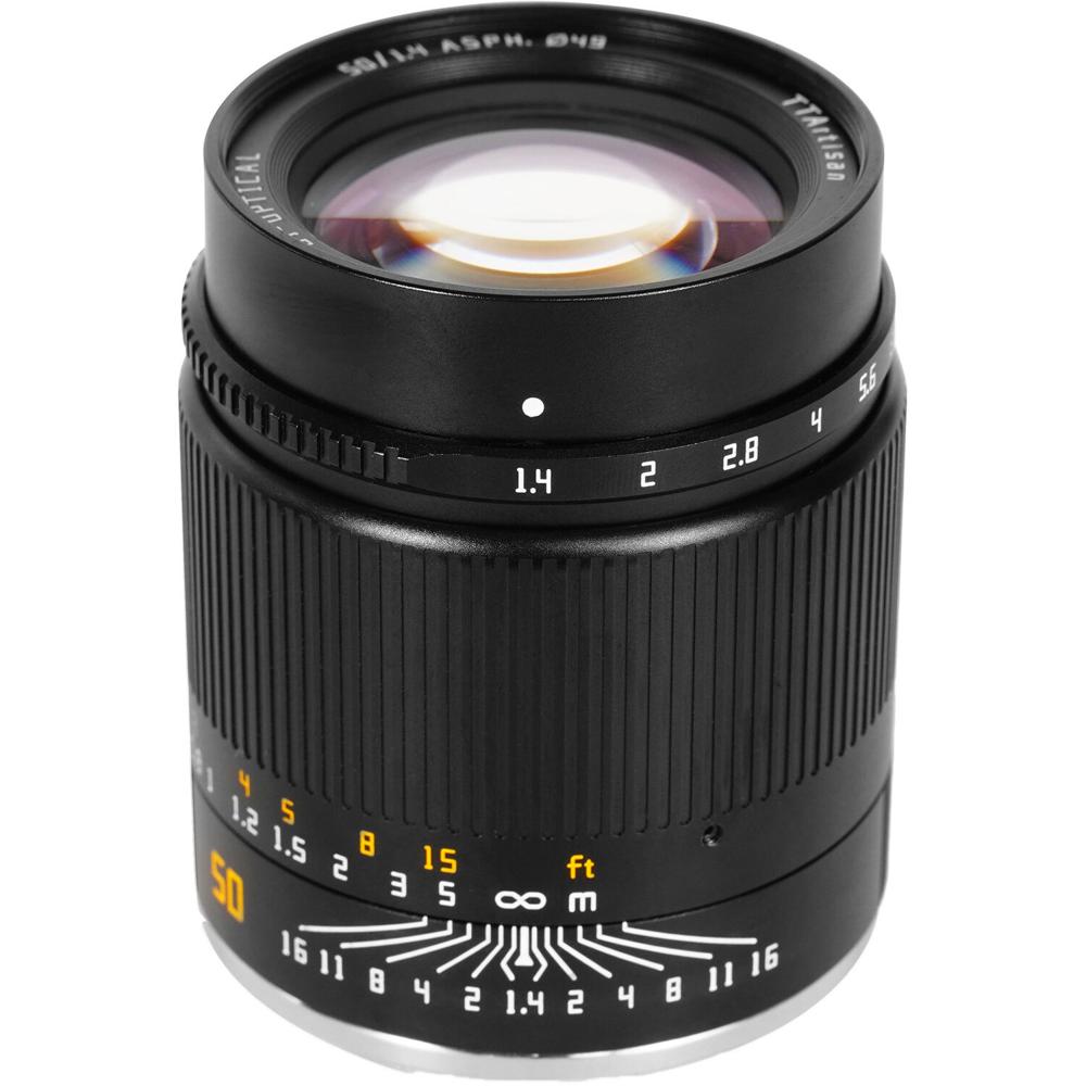 TTArtisan 50mm f/1.4 Lente de Enfoque Manual para Sony E - Apertura f/1.4, Distancia Míni