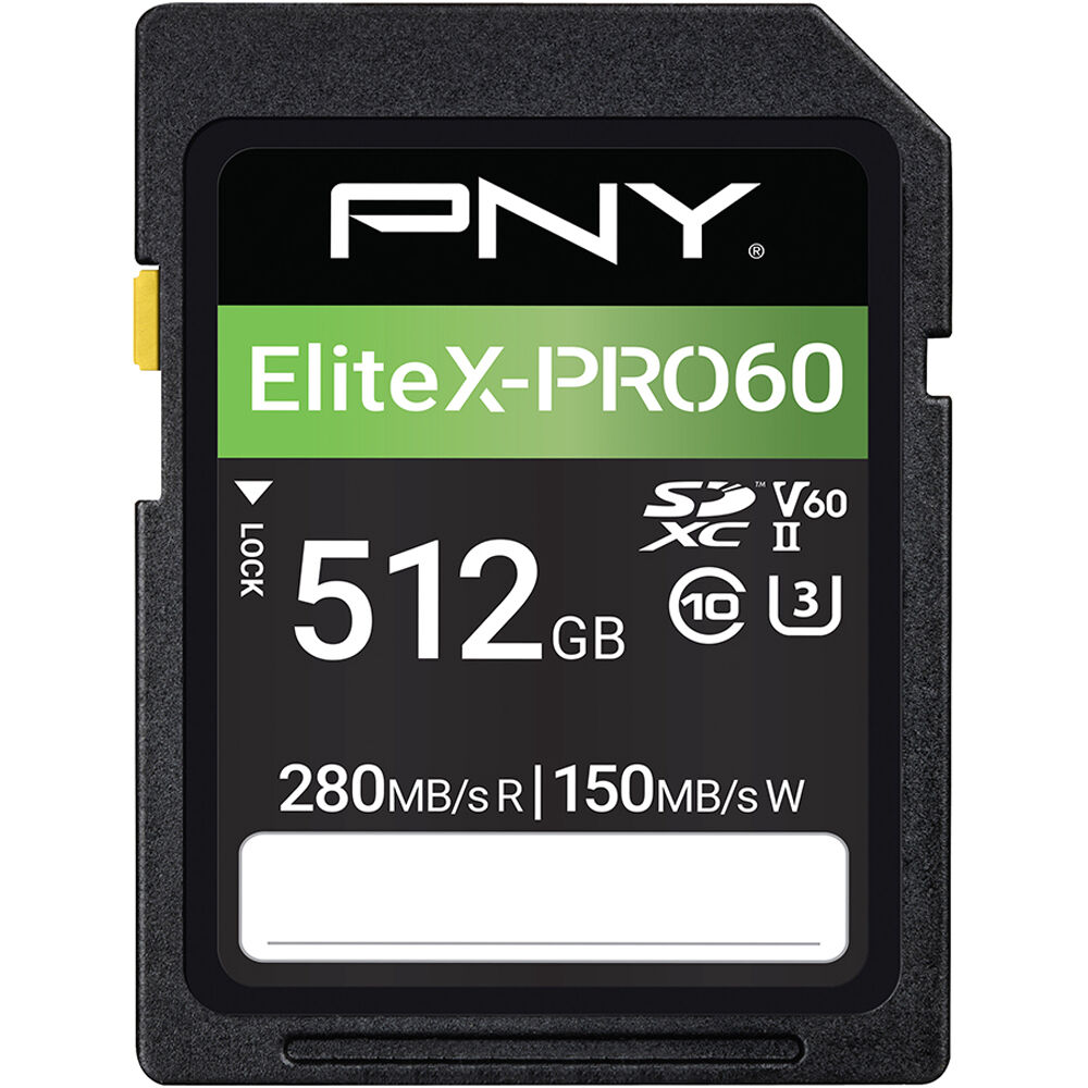 PNY Tarjeta de Memoria SDXC EliteX-PRO60 512GB UHS-II V60