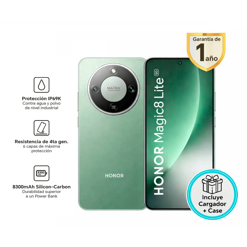 HONOR MAGIC 8 LITE 8RAM 512GB VERDE