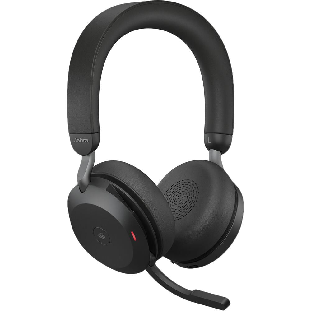 Jabra Evolve2 75 MS Auricular Inalámbrico con Cancelación de Ruido Activa - Negro, Hasta