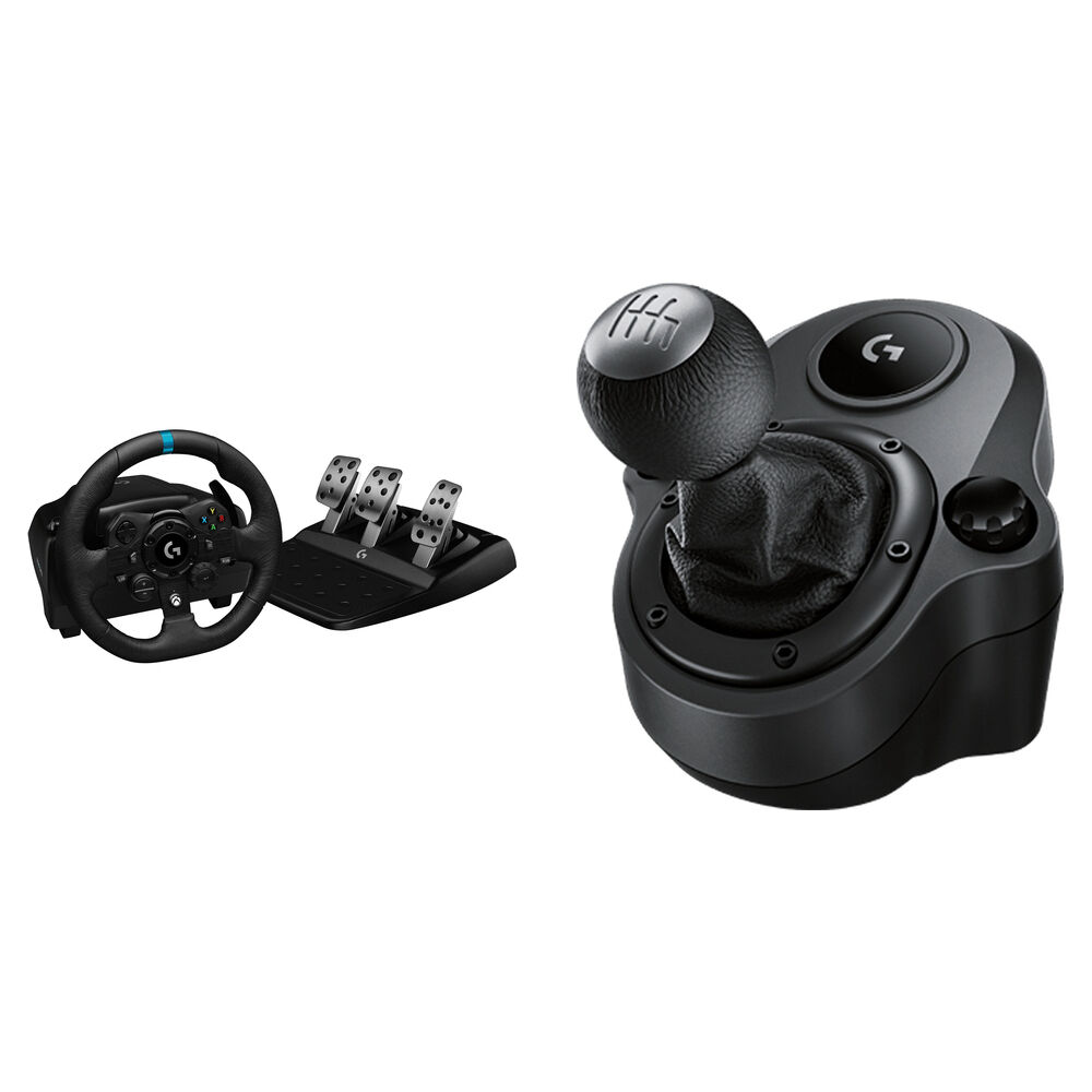 Logitech G G923 TRUEFORCE Volante y Pedales con Shifter H para PC, Xbox X|S y Xbox One