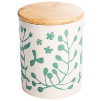 Canister Azul DECO HOME 12cm Bouquet