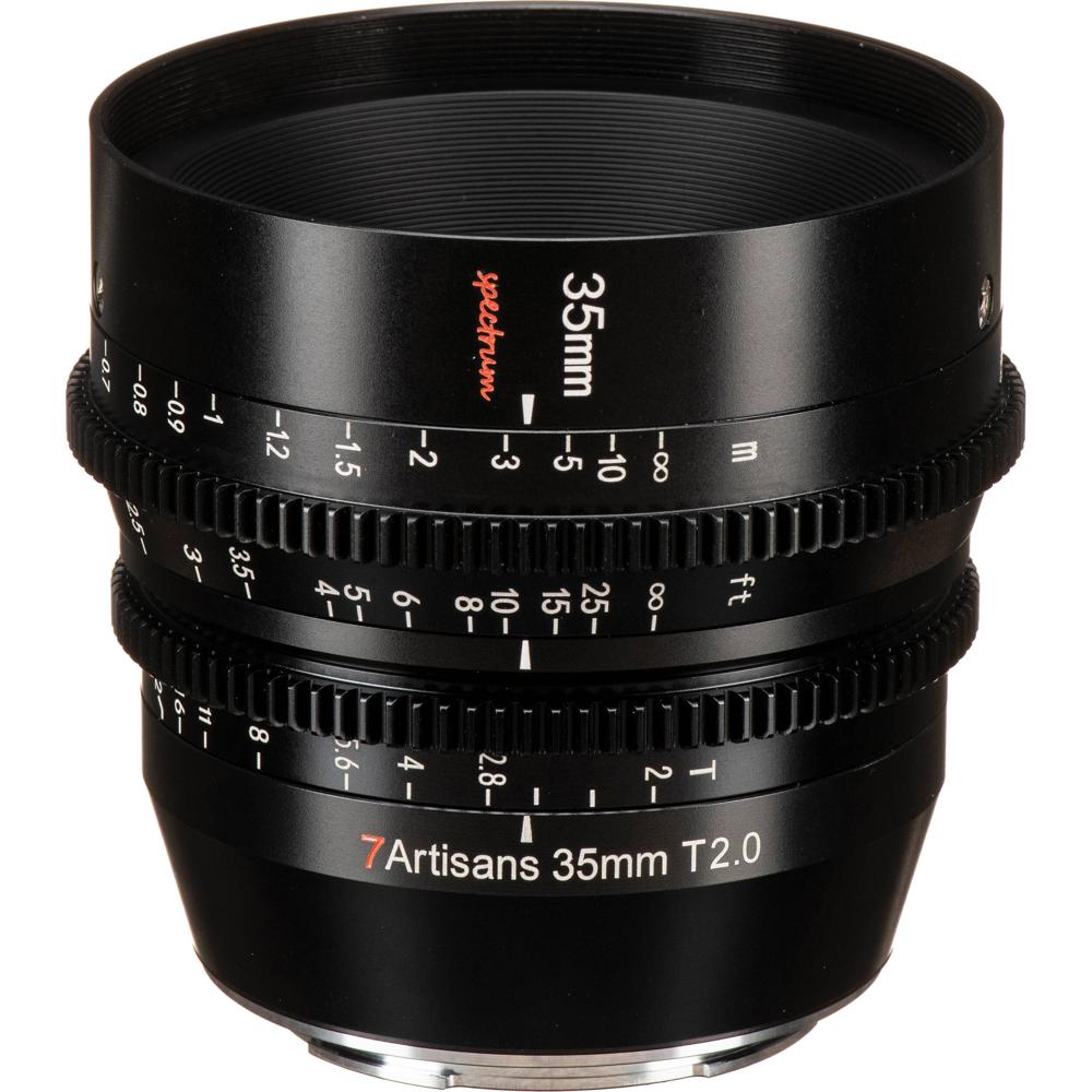 7Artisans Lente Cine Prime 35mm T2.0 para Montura Z - Apertura T2.0, 82mm Filtro, 10 Palas