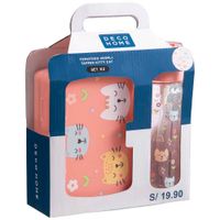 Set Tomatodo DECO HOME 460ml + Táper Kitty Cat
