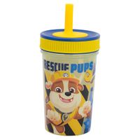 Vaso con Paja de Silicona PAW PATROL 370ml Boy