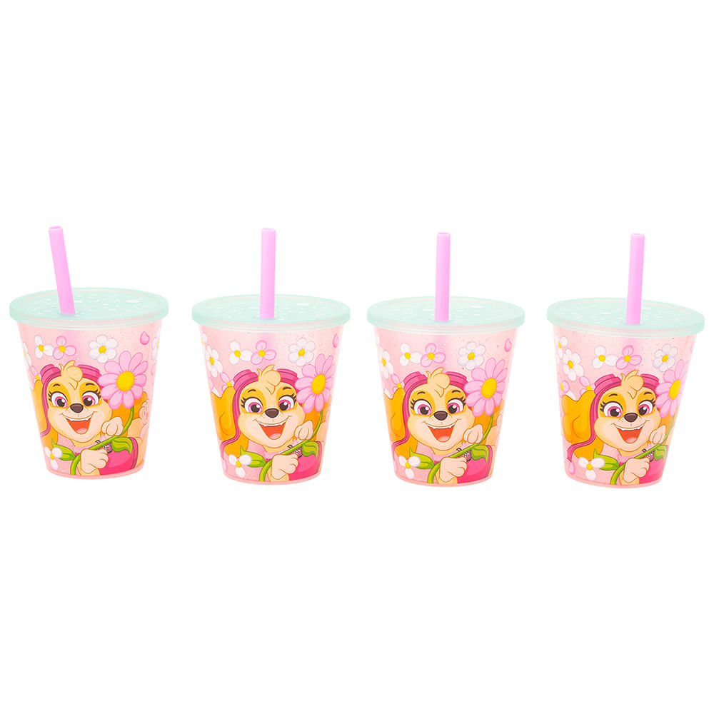 Set de Vasos PAW PATROL 285ml Girls 4un