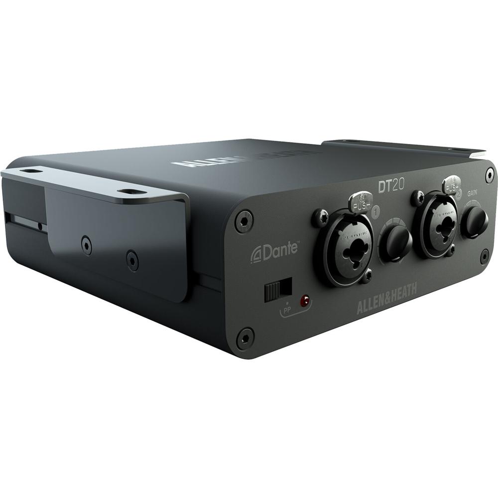 Allen & Heath DT20-M Interfaz de Entrada Dante 48/96 kHz con 2 Entradas Combo XLR-1/4"" y A