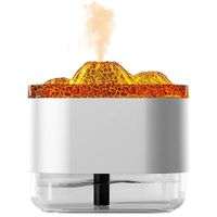 Humidificador con Luces LED Diseño Decorativo Modelo Volcano Blanco  57VB09
