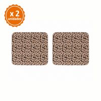 Pack x2 Mat Impermeable para mascotas Marrón talla M