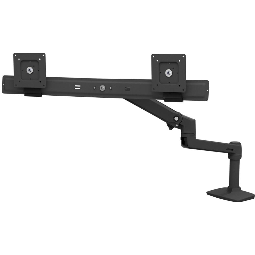 Ergotron LX Brazo Doble para Escritorio para Dos Monitores de hasta 25"" (Negro Mate) - Sop