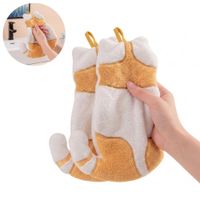 Set de 2 Secador de Mano Absorbente Diseño Gato Naranja  561NJ03