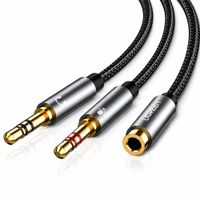 Cable Splitter 3.5mm Audio Ugreen AV140 20899 Stereo Hembra a 2 Macho