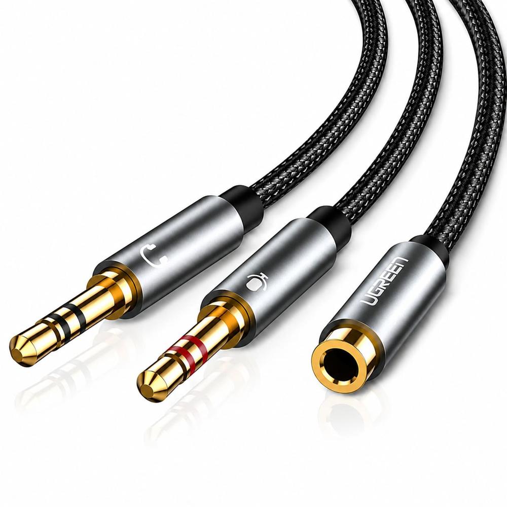 Cable Splitter 3.5mm Audio Ugreen AV140 20899 Stereo Hembra a 2 Macho
