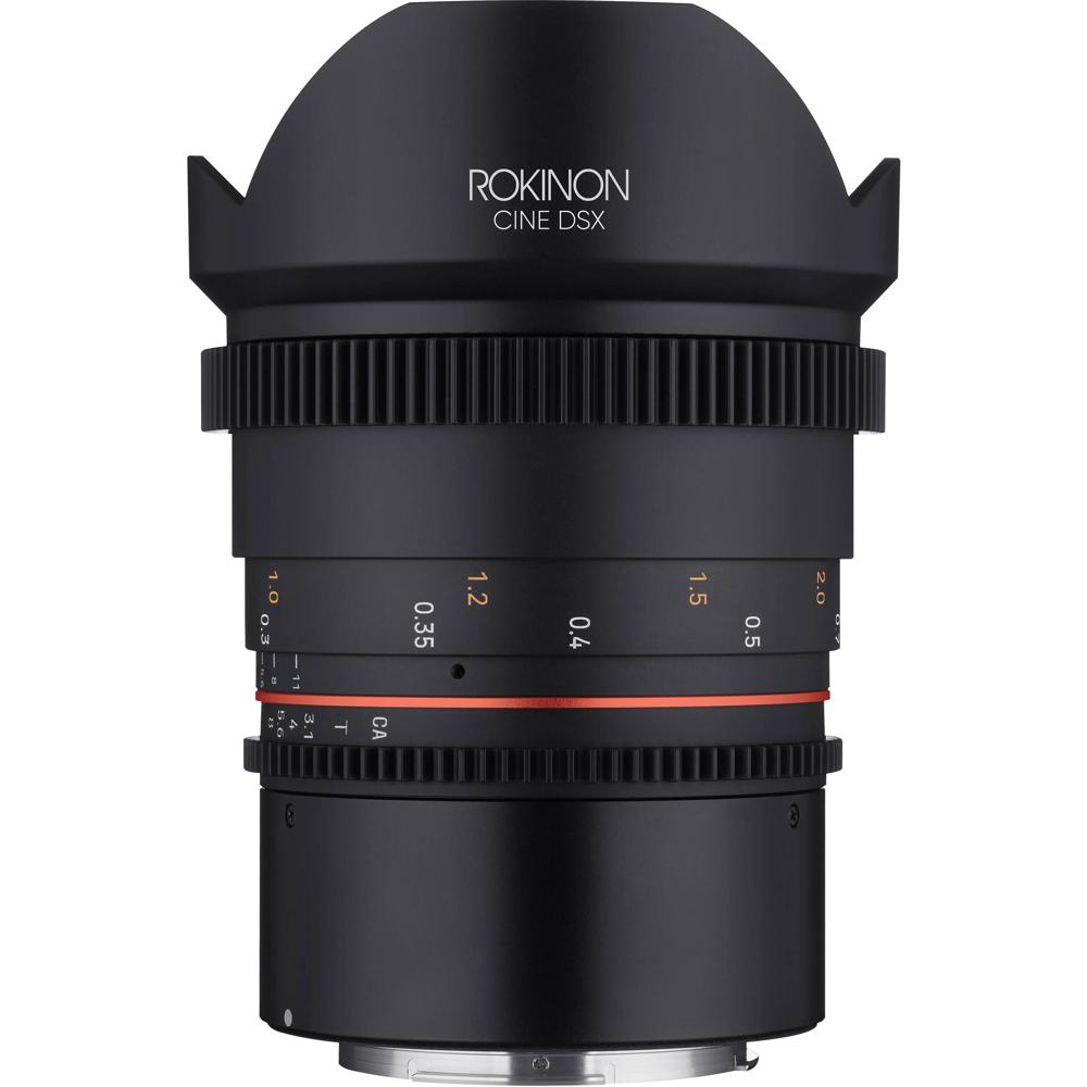Rokinon 14mm T3.1 DSX Ultra Wide-Angle Cine Lens - Montura Canon RF, Iris de 9 Palas, Sell