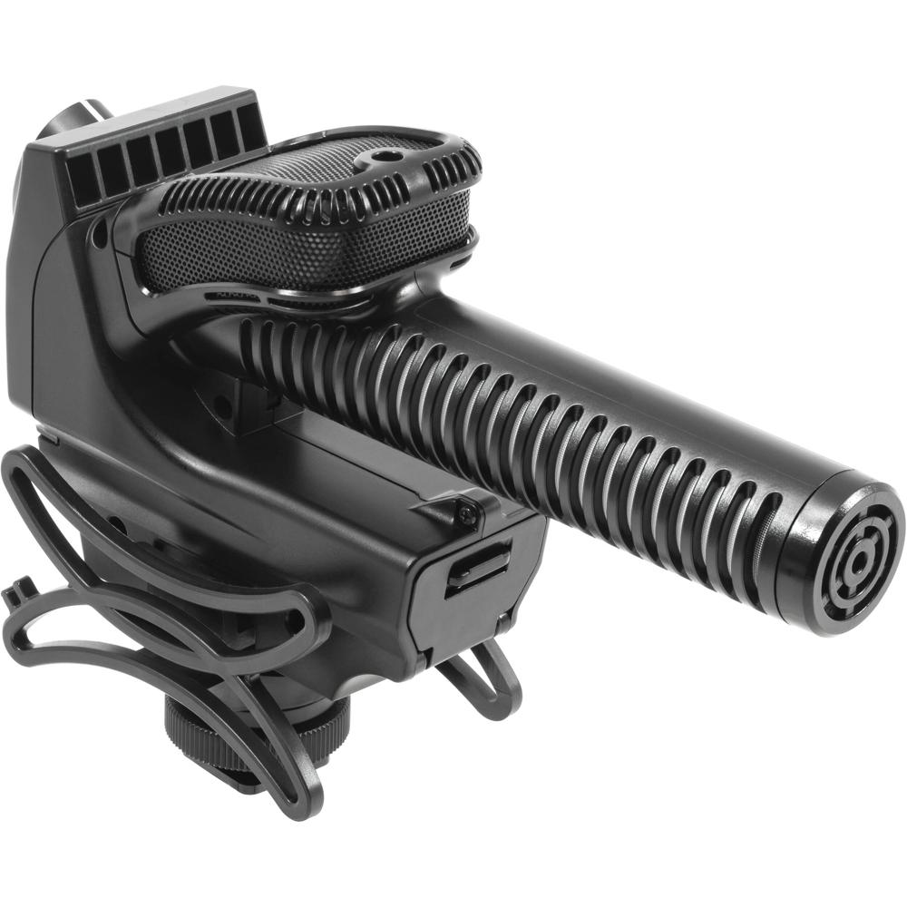 Azden SMX-30V Micrófono de Video Estéreo/Mono Mixable con Shockmount Integrado y Control