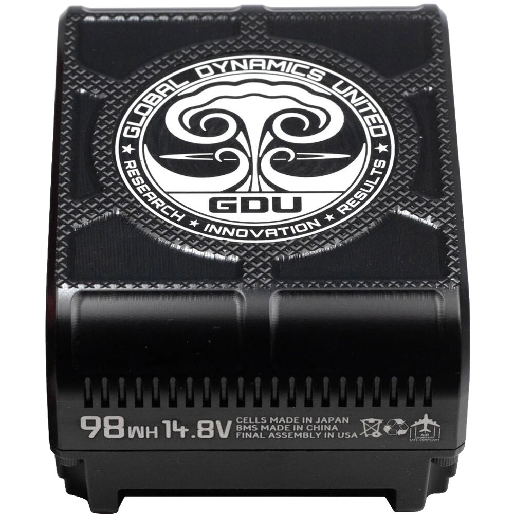 GLOBAL DYNAMICS UNITED Batería Mini V-Mount 98Wh 14.8V con Salidas D-Tap y USB