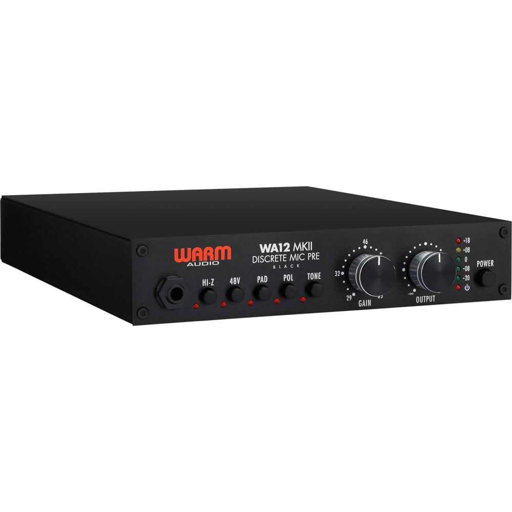Warm Audio WA12 MKII Preamplificador de Micrófono de Canal Único - 71 dB de Ganancia, Tr