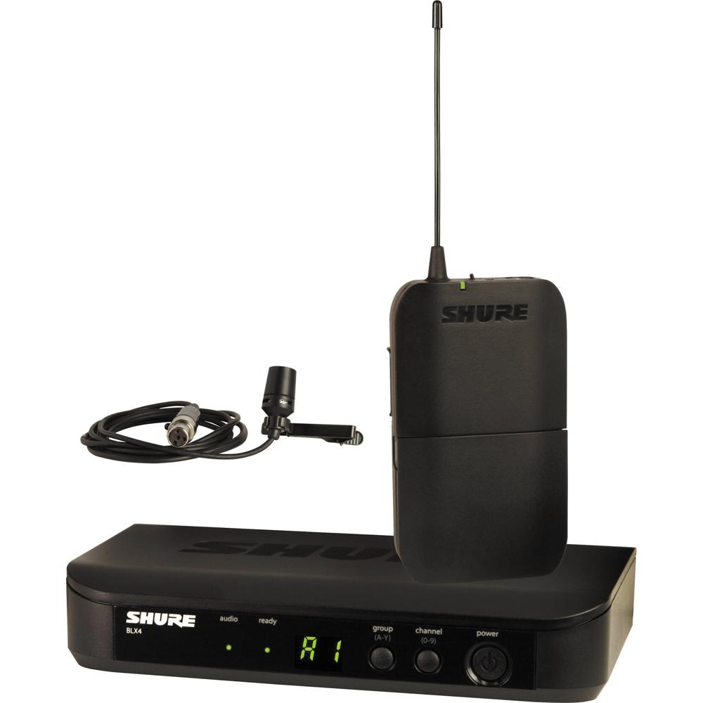 Shure BLX14/CVL Sistema Inalámbrico de Micrófono Lavalier Cardioide CVL, 123 Frecuencias