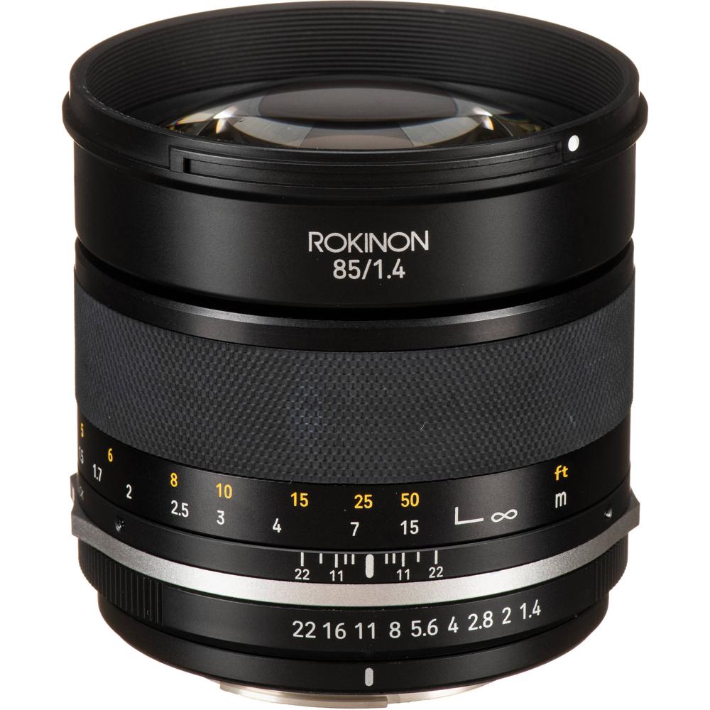Rokinon 85mm f/1.4 Series II Lens - Montura Canon EF, Abertura f/1.4 a f/22, Elemento AsfÃ