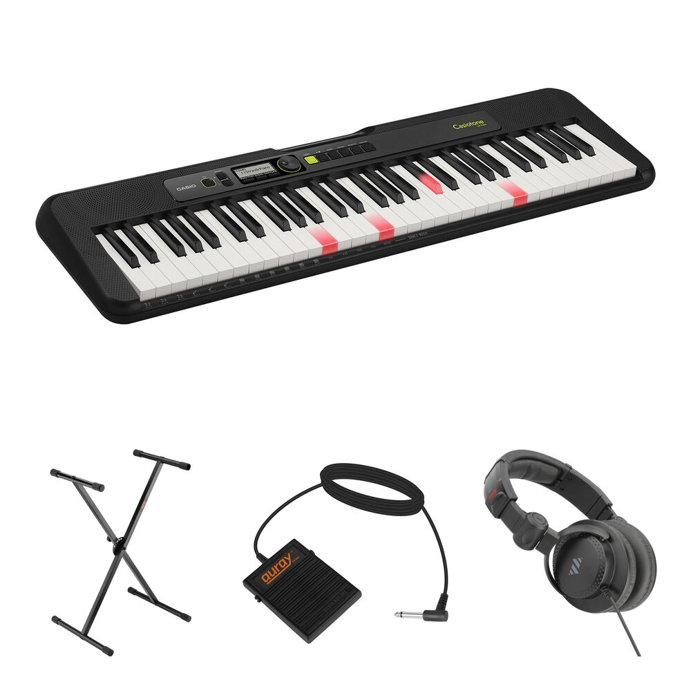 Casio LK-S250 Teclado Portátil de 61 Teclas Sensibles al Tacto con Teclas Iluminadas