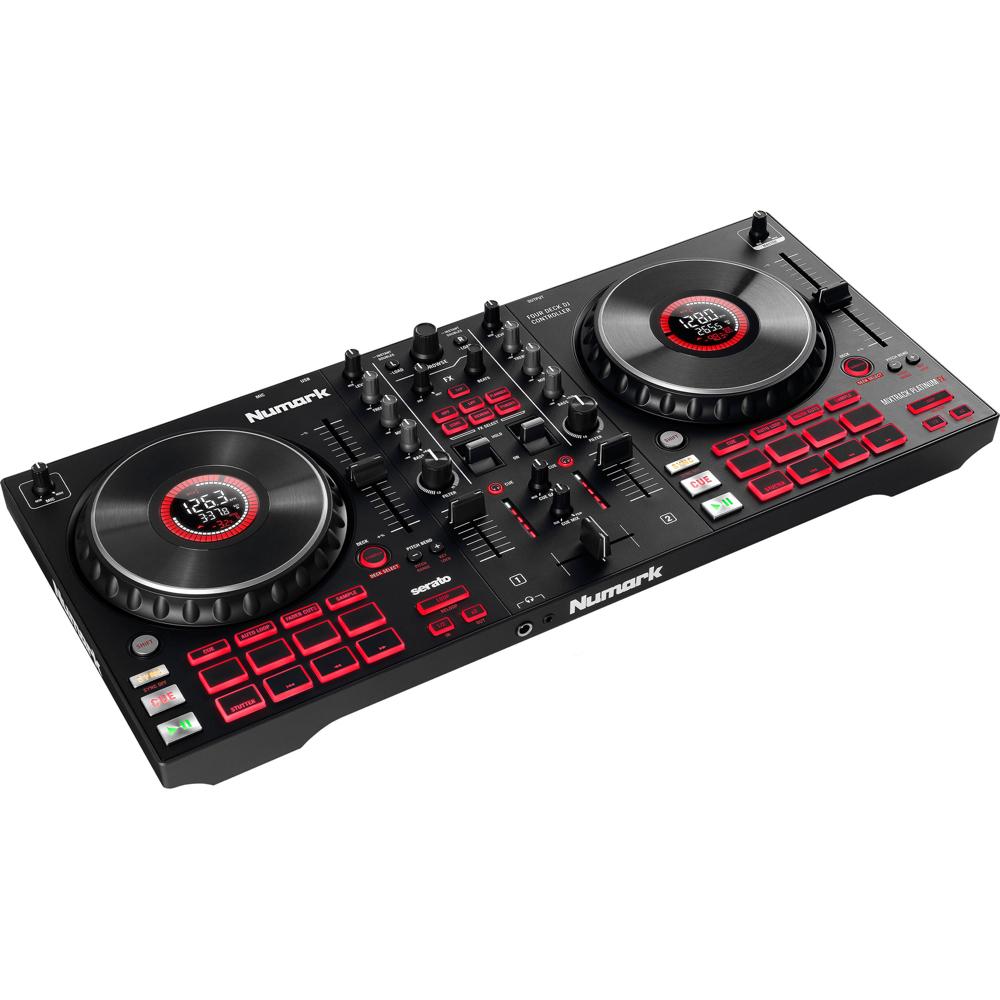 Numark Mixtrack Platinum FX Controlador DJ 4-Deck con Jog Wheels de 6"" y Efectos de Paddle