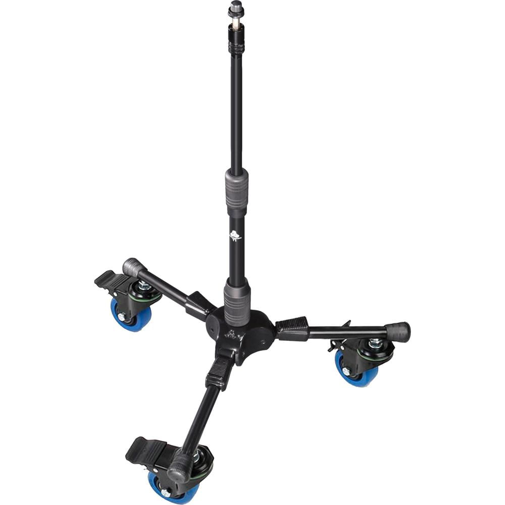 Triad-Orbit T1C Soporte de Tripié Corto con Ruedas de Bloqueo, Altura Ajustable de 21 a 3