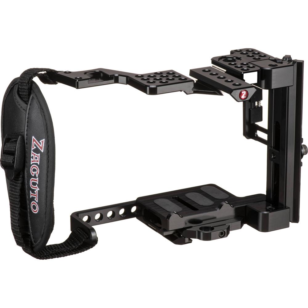 Zacuto Universal Cage para Cámaras DSLR y Mirrorless - Arca-Type Dovetail, Z-Rail NATO Co