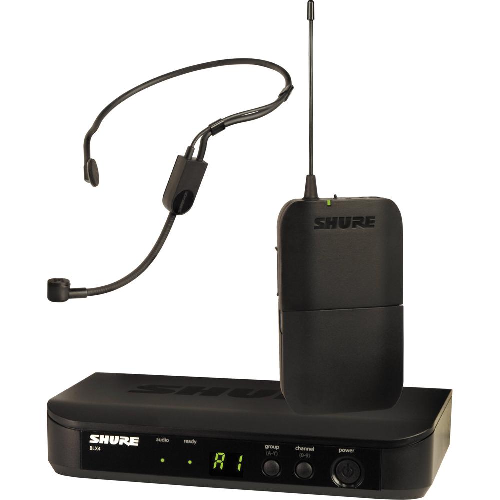 Shure Sistema Inalámbrico de Micrófono Headset Cardioide BLX14/PGA31 con Transmisor Body
