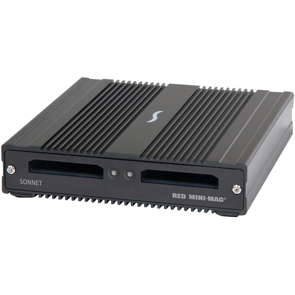 Sonnet Lector de Tarjetas RED MINI-MAG SF3 Series - Doble Puerto Thunderbolt 3, Soporta 4K