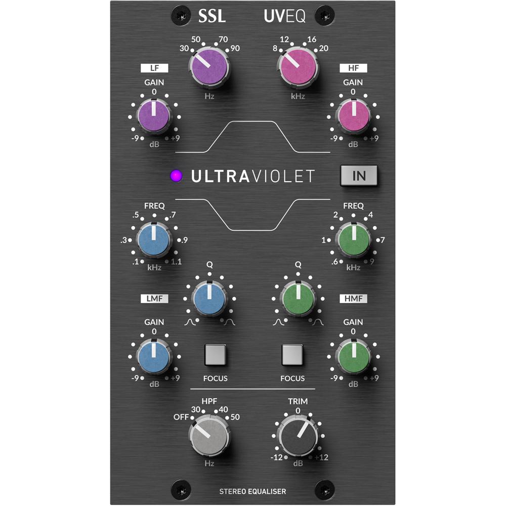 Solid State Logic UV EQ 500 Series Ecualizador Estéreo UltraViolet de 4 Bandas con Filtro