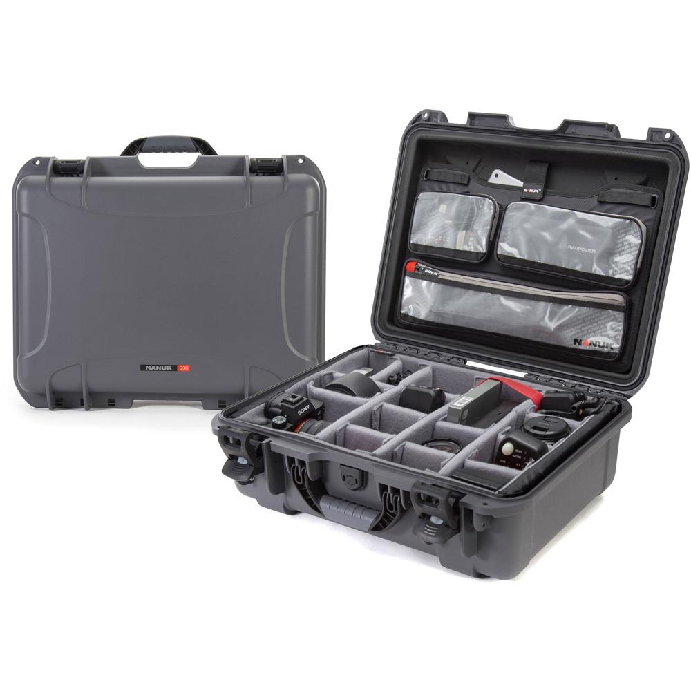 Nanuk 930 Estuche Duro con Kit Pro para Fotografía - Impermeable, Resistente a Impactos,
