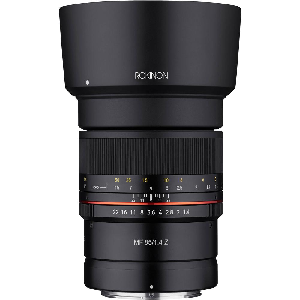 Rokinon 85mm f/1.4 Lens para Nikon Z - Lente de Montura Z, Abertura f/1.4 a f/22, Elemento