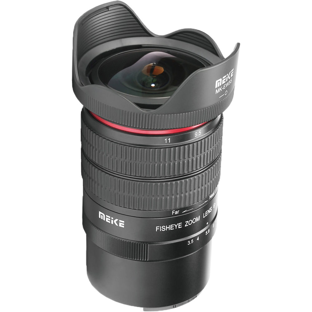 Meike MK-6-11mm f/3.5 Lente Fisheye para FUJIFILM X - 180° Ángulo de Vista, Diseño Manu