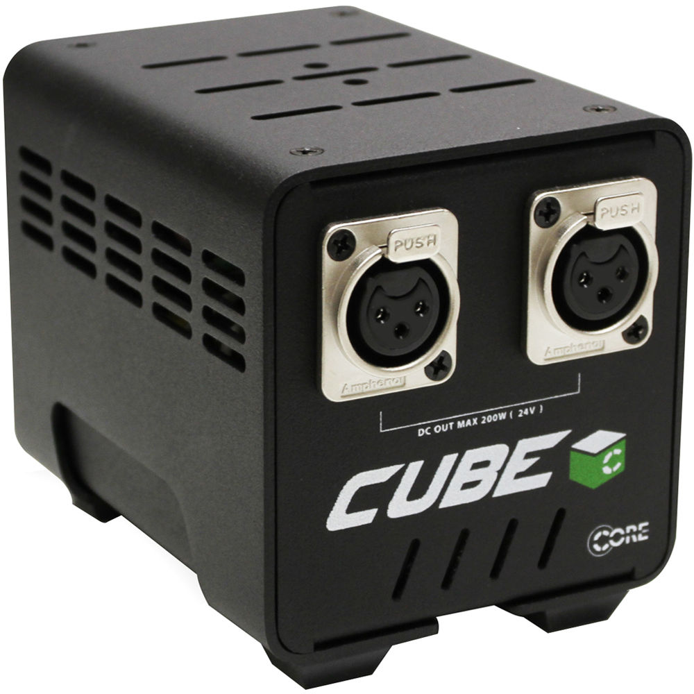Core SWX Cube 24 Fuente de Poder Industrial 200W 24V - Salidas XLR de 3 Pines, Protección