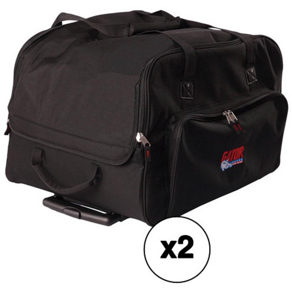 Gator Bolsa Rodante para Altavoces 12"" - Kit de 2 Unidades, Construcción de Nylon Resiste