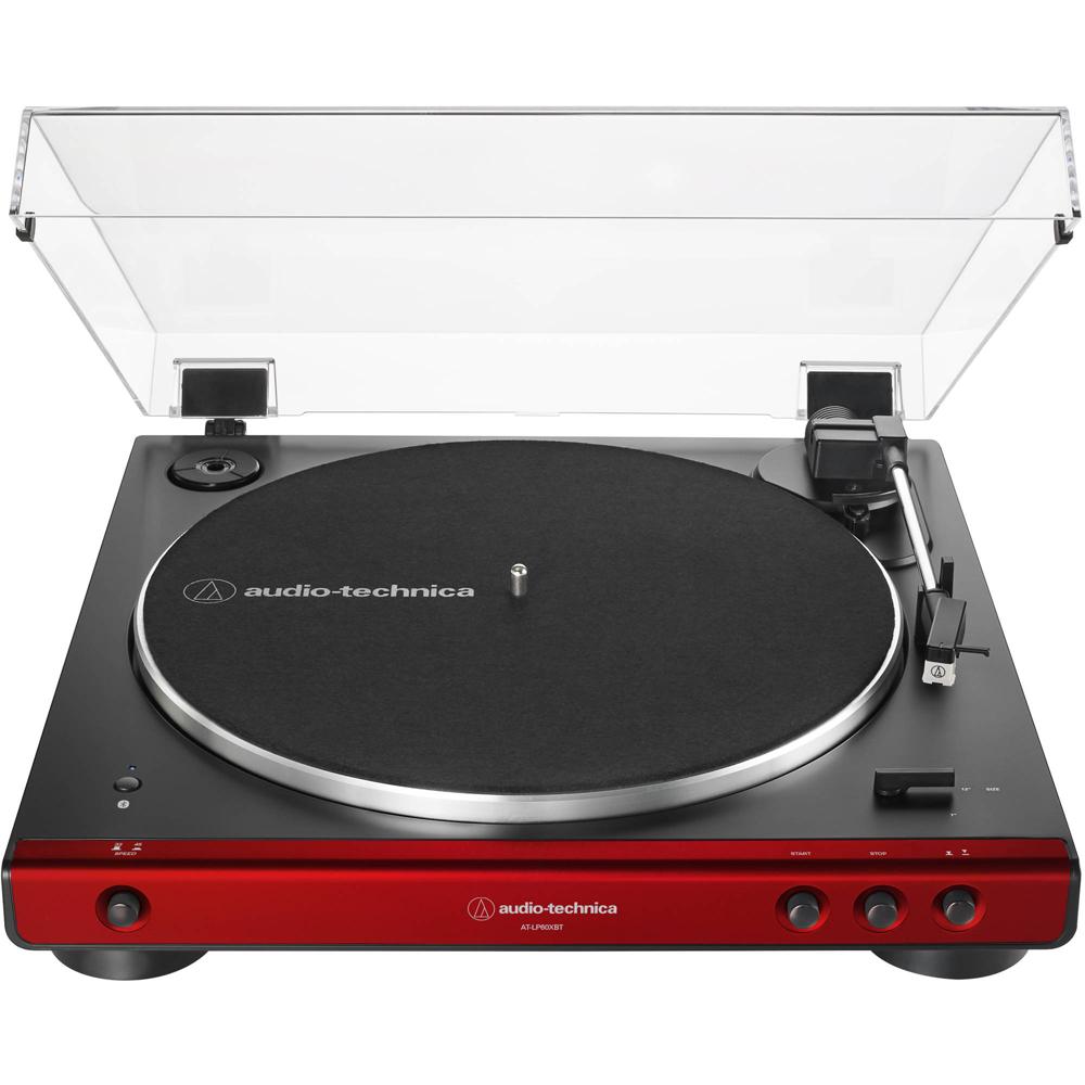 Audio-Technica Tocadiscos AT-LP60XBT Bluetooth Automático - 33 1/3 y 45 RPM, Placa de Alu