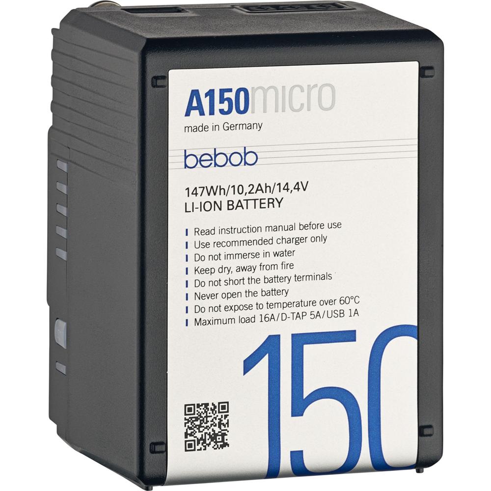 Bebob A150 Micro Batería Li-Ion 14.4V 147Wh Gold Mount con D-Tap y USB
