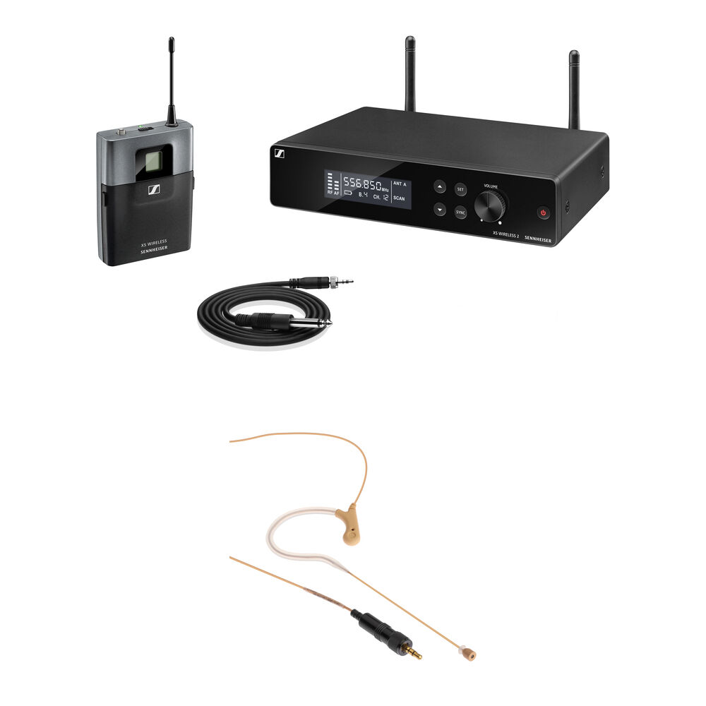 Sennheiser XSW2-CI1 Sistema de Micrófono Inalámbrico de Diadema Rackmount (Beige, A: 548