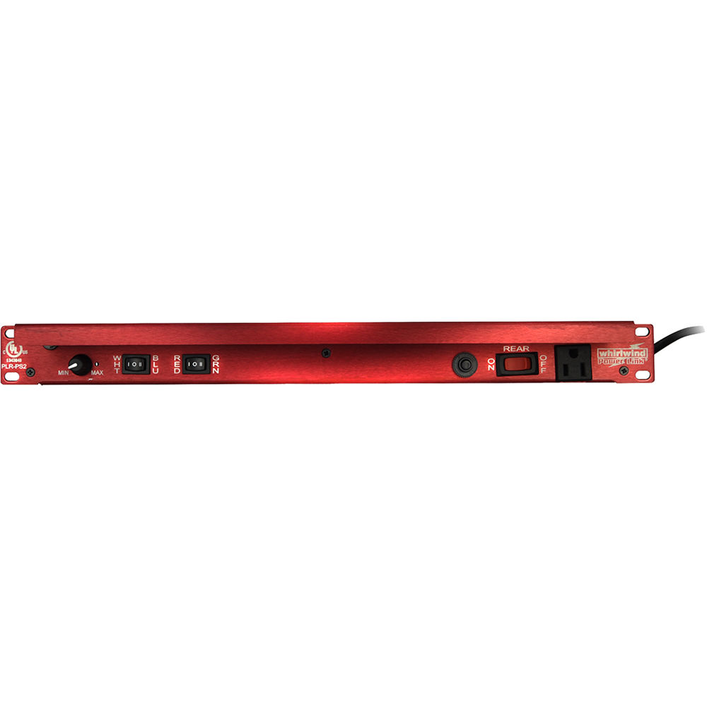 Whirlwind Rack Light PLR-PS2 1 RU con LEDs RGBW y Dimming Variable